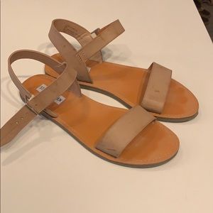 Steve Madden Nude Ankle Strap Sandals